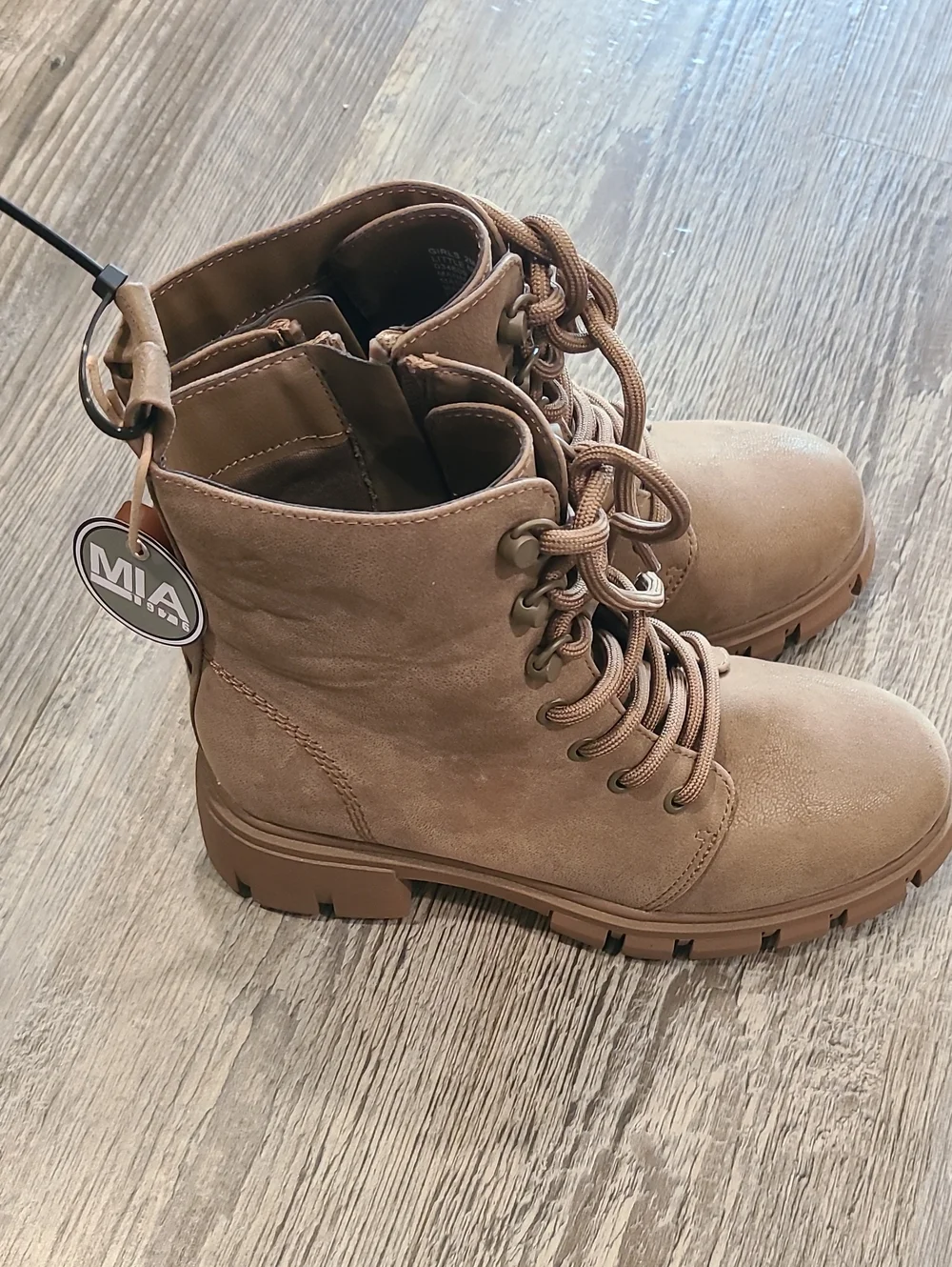 Mia Little Mila Taupe Boots Size 2